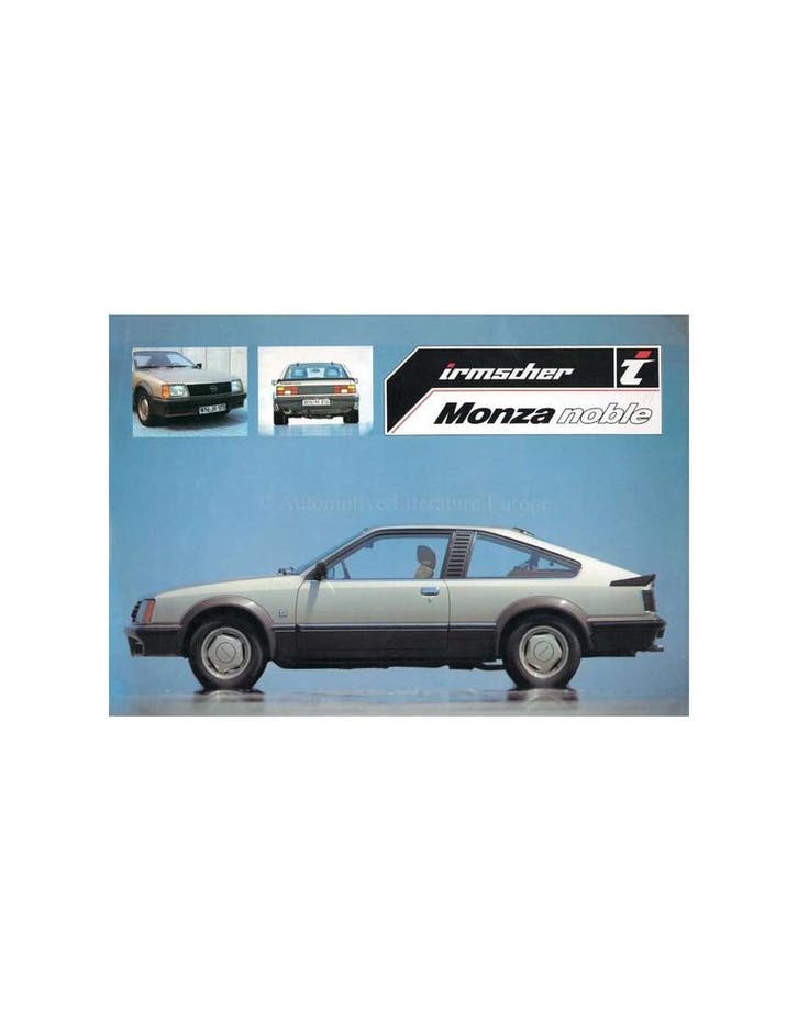 1981 OPEL MONZA NOBLE BY IRMSCHER BROCHURE DUITS, Boeken, Auto's | Folders en Tijdschriften, Opel