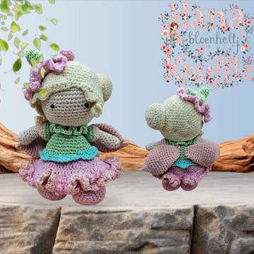 Hana het bloem elfje /amigurumi knuffel, Ophalen of Verzenden, Nieuw