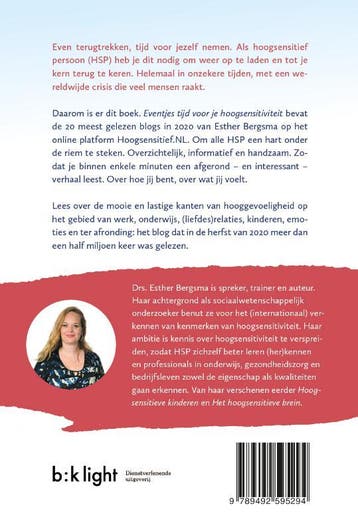 Eventjes tijd voor je hoogsensitiviteit 9789492595294, Boeken, Verzenden, Zo goed als nieuw, Esther Bergsma