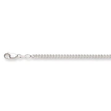 Glow ketting - zilver - gourmet 3.0 mm - 60 cm, Sieraden, Tassen en Uiterlijk, Kettingen, Verzenden, Nieuw