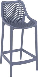 Counter Barkruk - 65 cm - Air - Donkergrijs - Siesta, Verzenden, Nieuw
