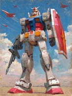 Shayer - RX-78-2 Gundam – Guardian of the Blue Sky - XL -, Nieuw