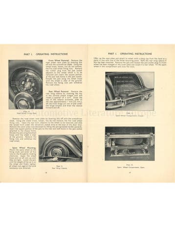 1949-1950 JAGUAR MK V 2.5 | 3.5 INSTRUCTIEBOEKJE ENGELS