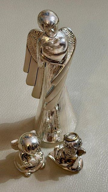 PAM & Fantin Argenti - Beeldje - ANGEL Trio - 18 cm(h) 433 g