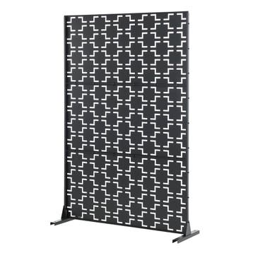 Kamerscherm Basciano tuinscherm 180x120x40 cm zwart casa.pro, Tuin en Terras, Verzenden, Nieuw