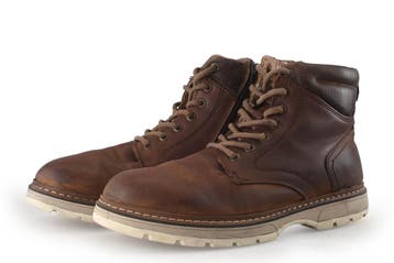 Nelson Veterboots in maat 41 Cognac, Overige kleuren, Verzenden, Boots, Zo goed als nieuw