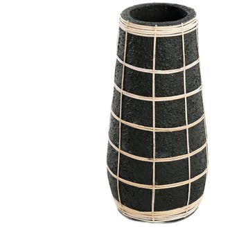 Bazar Bizar De Cutie Vaas - Zwart Naturel - L - Ongebruikt, Huis en Inrichting, Woonaccessoires | Vazen, Ophalen of Verzenden