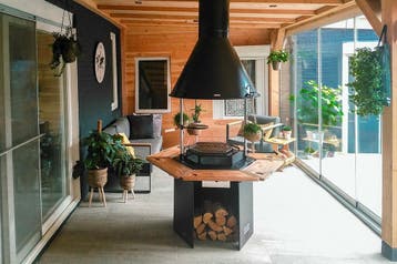 Polar Grill buitenhaard BBQ voor veranda of tuin, Ophalen of Verzenden, Nieuw, Polar Grill, Met accessoires