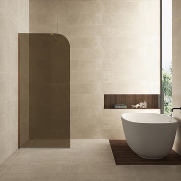 Inloopdouche Wiesbaden Curvea 80x200 cm 8 mm Nano Vintage, Ophalen of Verzenden, Nieuw, Douche