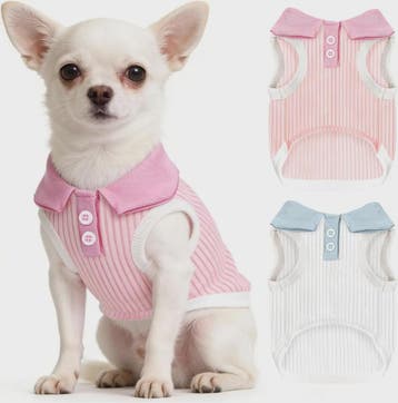 Ademend Hondenshirt met Bordeaux Kraag - Comfortabele Stretc, Dieren en Toebehoren, Verzenden, Nieuw