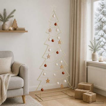 vidaXL Metalen kerstboom met standaard KUOPIO 210 cm Staal, Diversen, Verzenden, Nieuw