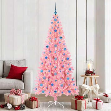 vidaXL Kerstboom Roze 210 cm PVC, Verzenden, Nieuw