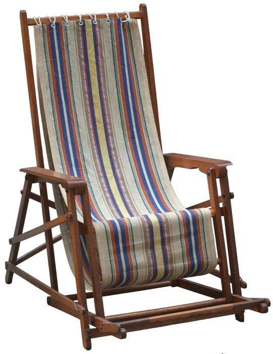 Lounge stoel - Hout, Metaal, Antiek en Kunst, Curiosa en Brocante