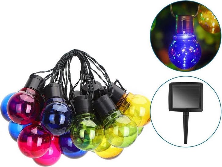 Lichtsnoer Buiten - Lichtslinger - Led - 5,8 m - Gekleurd -, Huis en Inrichting, Lampen | Overige, Zo goed als nieuw, Verzenden