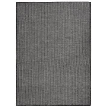 vidaXL Buitenkleed platgeweven 200x280 cm grijs, Verzenden, Nieuw, Grijs