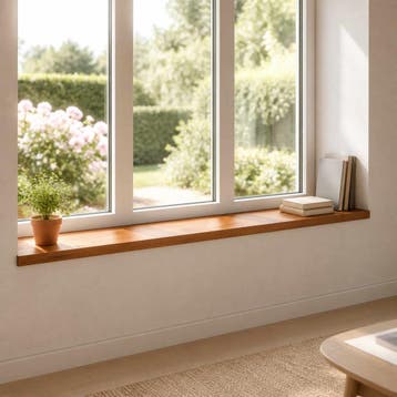 vidaXL Raamkozijnen 2 st Bruin 110 x 30 x 2 cm Massief, Verzenden, Nieuw