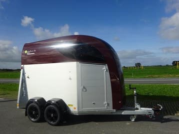 Bucker Careliner Alu zadelkamer panorama raam + alu velgen, Ophalen, Nieuw, Aluminium, 2-paards trailer