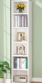 Hoge Hoekkast – Moderne Boekenkast met 6 Planken, Huis en Inrichting, Kasten | Boekenkasten, Verzenden, Nieuw