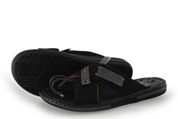 Puccetti Slippers in maat 43 Zwart, Slippers, Verzenden, Zwart, Zo goed als nieuw
