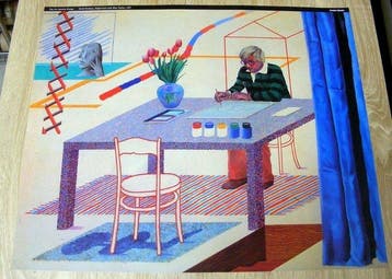 David Hockney - Self Portrait with Blue Guitar - Jaren 1970