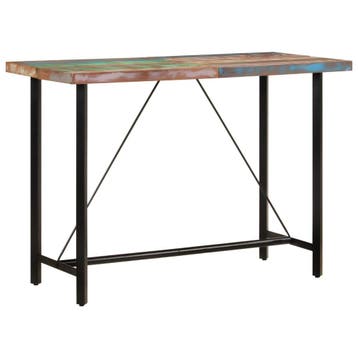 vidaXL Bartafel 150x70x107 cm massief gerecycled hout en, Verzenden, Nieuw