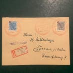 Baden - Franse zone 1949 - 30 en 40 Pf rood Kruis zegels op, Gestempeld