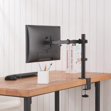 2dekans | Lumi Monitorarm - Staal - LDT42-C012 - Matzwart -, Computers en Software, Monitoren, Ophalen of Verzenden, Zo goed als nieuw
