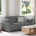 vidaXL Loveseat Donkergrijs 180 cm Stof, Verzenden, Nieuw, Stof, 150 tot 200 cm