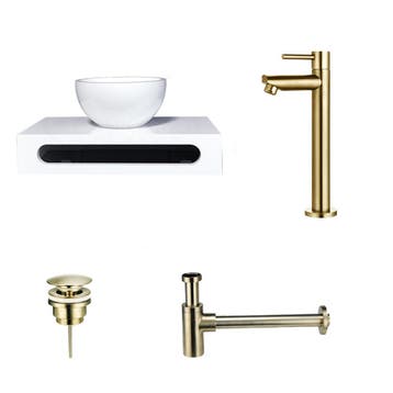 Sani Royal Solid Surface Waskom Rond met Solid, Nieuw
