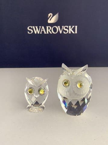 Beeldje, Swarovski - Uil klein en Uil mini - 010016 en