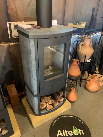 Altech Torus Depot Speksteenkachel Nieuwstaat | nu €3.195,,-, Nieuw, Hout, Vrijstaand, Houtkachel