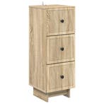 vidaXL Ladenkast Sonoma Eiken 33 x 34,5 x 90 cm Bewerkt hout, Huis en Inrichting, Kasten | Overige, Verzenden, Nieuw