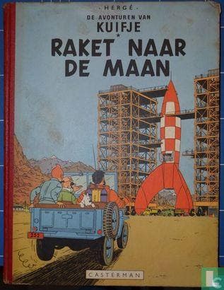 Kuifje - Raket naar de maan - 1953, Eén stripboek, Verzenden, Gelezen, Remi, Georges.