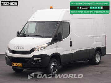 Iveco Daily 35C14 Dubbellucht L2H2 3,5t Trekhaak Airco Cruis, Stof, Gebruikt, Euro 6, Iveco