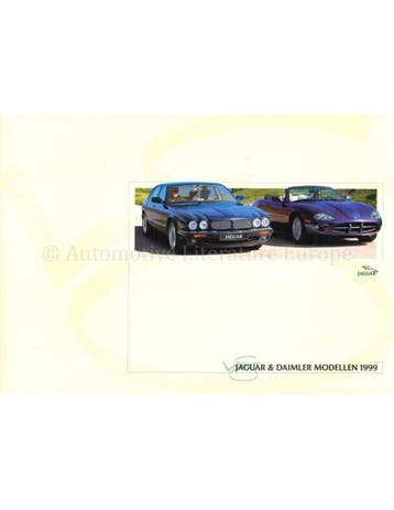 1999 JAGUAR XJ V8 & DAIMLER MODELLEN BROCHURE NEDERLANDS, Nieuw, Author