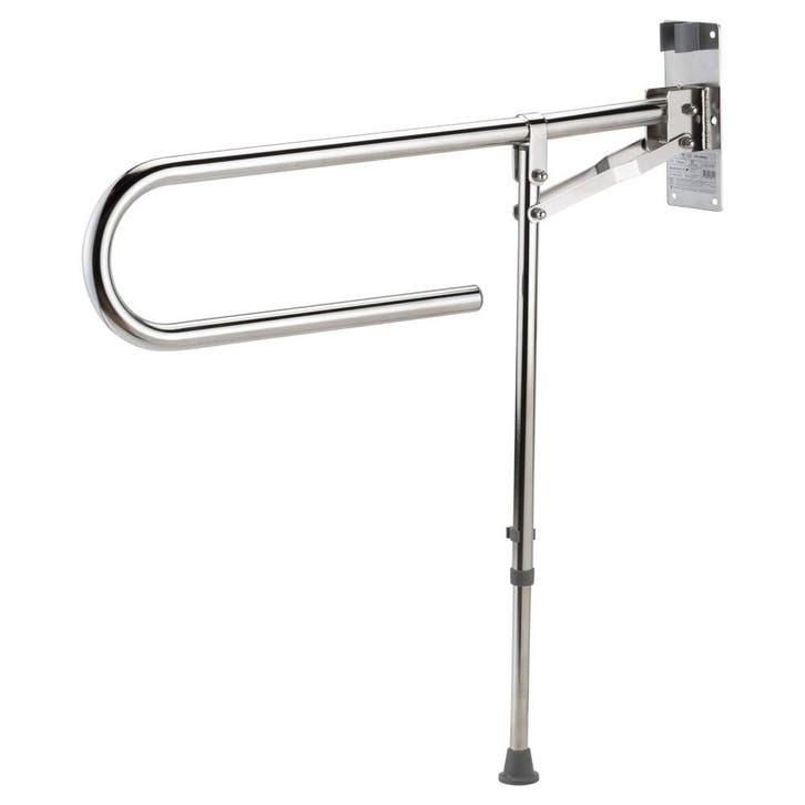 Toiletbeugel met steunpoot 85 cm RVS, Diversen, Verpleegmiddelen, Ophalen of Verzenden