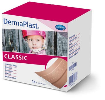 Dermaplast Classic pleister 8 cm x 5 meter, Verzenden, Nieuw