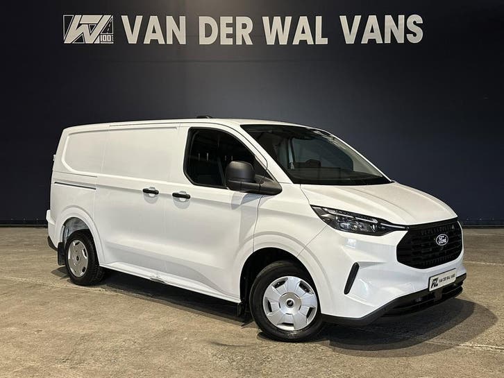 Ford Transit Custom 2.0 TDCI L1H1 Fabrieksgarantie Euro6 Air, Auto's, Bestelauto's, Dealer onderhouden, Lease, Zwart, Handgeschakeld