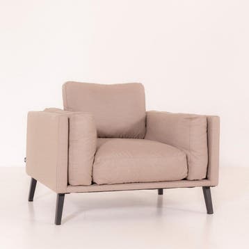 Flow. Doozy loungestoel taupe chiné |, Ophalen of Verzenden, Nieuw