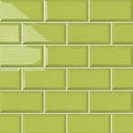 Wandtegel metrotegel 10x20 groen pistache glans wandtegel, Doe-het-zelf en Verbouw, Tegels, Ophalen, Nieuw, 10 m² of meer, Wandtegels