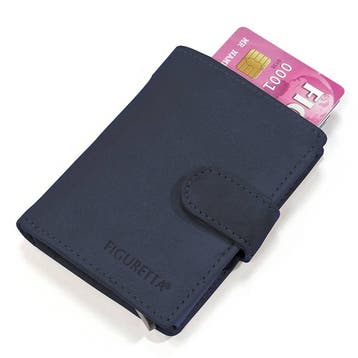 Figuretta Leren Cardprotector RFID - Donkerblauw, Overige merken, Nieuw, Leer, Verzenden