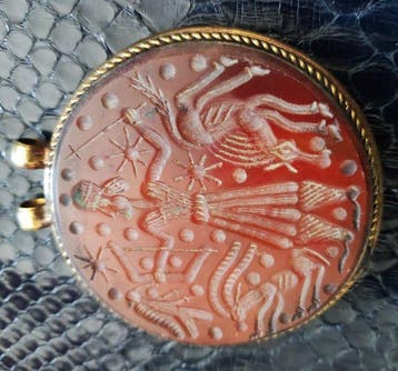 Amulet - Agaathanger - Centraal-Azië (Zonder minimumprijs)