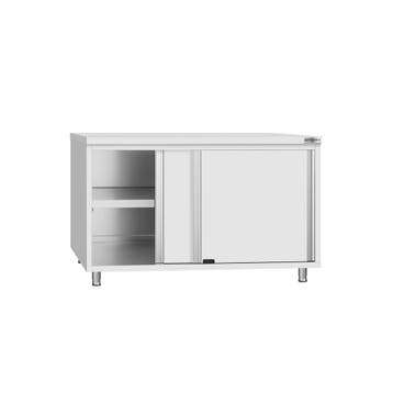 GGM Gastro | Gesloten RVS werktafel KOPENHAGEN ECO - |, Verzenden, Nieuw