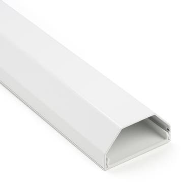 Kabelgoot muur | Goobay | 110 x 5 cm (Aluminium, Wit), Doe-het-zelf en Verbouw, Verzenden, Nieuw