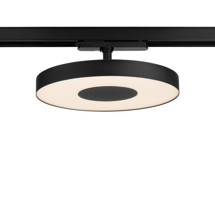 LED Railspot Turbo Disc Zwart - 3-fase - 30W - 3000K, Huis en Inrichting, Lampen | Spots