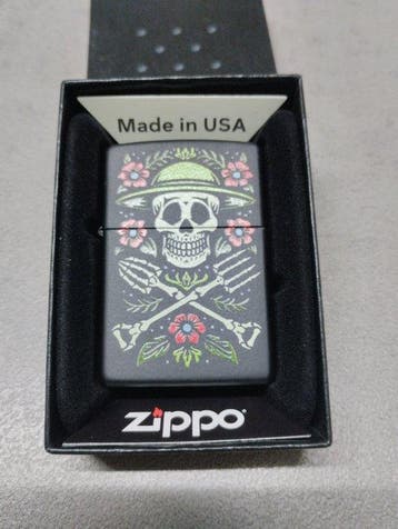 Zippo - Zippo Skull Hat design - Aansteker - Messing, Nieuw