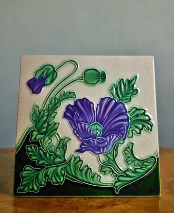 Art Nouveau Tegel - Faïenceries de Bouffioulx - Art Nouveau