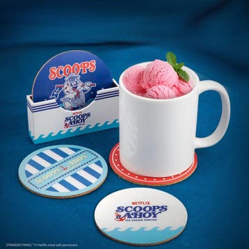 Stranger Things Scoops Ahoy Onderzetters (4x), Ophalen of Verzenden, Nieuw