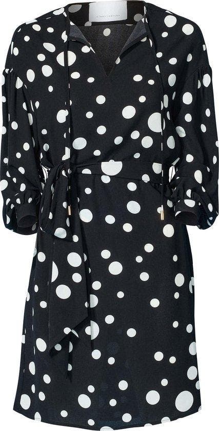 Claes Iversen Bolkadot Dames Jurk - Wit/Zwart - Maat EU44, Kleding | Dames, Jurken, Wit, Nieuw, Verzenden