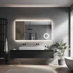 Badkamerspiegel met LED Verlichting en Verwarming 100x60cm -, Huis en Inrichting, Woonaccessoires | Spiegels, Ophalen of Verzenden